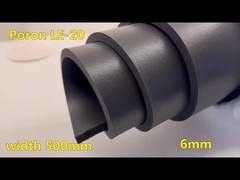 Đen PORON INOAC Foam LE-20 High rebound 6.0mm nhựa hỗ trợ bọt