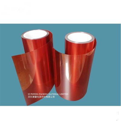 Mua Phim bảo vệ màu đỏ Màn hình cảm ứng 100 Micron Một mặt được phủ silicon chịu nhiệt sản xuất trực tuyến