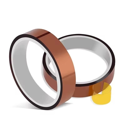 2.2N/25mm Silicone Adhesive Amber Polyimide Tape cho các ứng dụng nhiệt độ