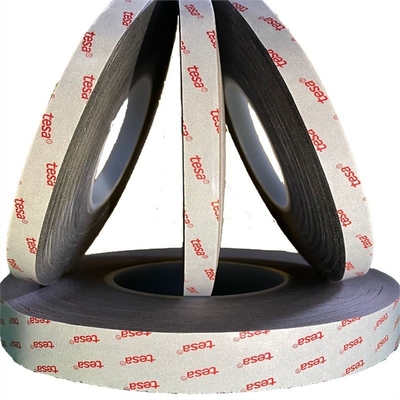 TESA 68737 High Temperature Double Sided Adhesive Tape Black PET Thin Film chống nhấp