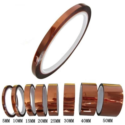 85 Micron Tawny Kapton băng tự dán chống nhiệt Polyimide