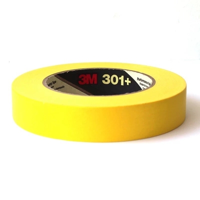 3MTM 301+ High Performance Masking Tape Màu vàng Bụi xịt công nghiệp Trang trí gia đình 0.16mm