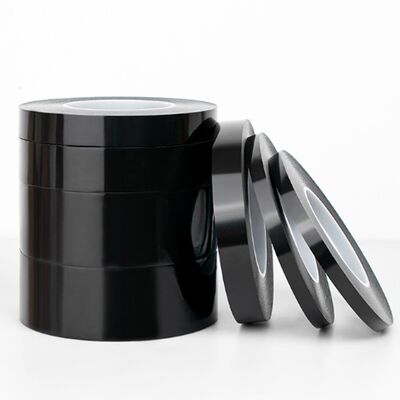 0.06mm Black Kapton băng silicone Dây dán chống ánh sáng băng PCB