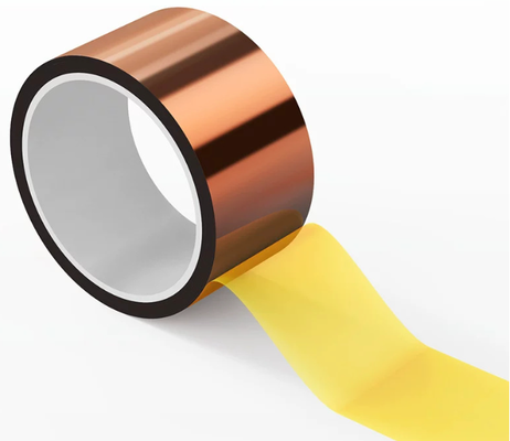 Băng keo Polyimide Kapton với keo silicone, độ dày 50 micron, cắt theo kích thước tùy chỉnh, thích hợp cho cách điện công nghiệp