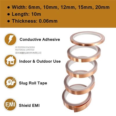 Đau chống nhiệt băng giấy đồng 0.2Ω -20°C đến +120°C Kháng nhiệt