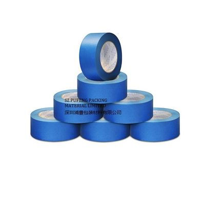 Băng dính mặt nạ 3M RoHS với giấy Crepe chống tia cực tím, Băng dán mặt nạ chịu nhiệt màu xanh lam