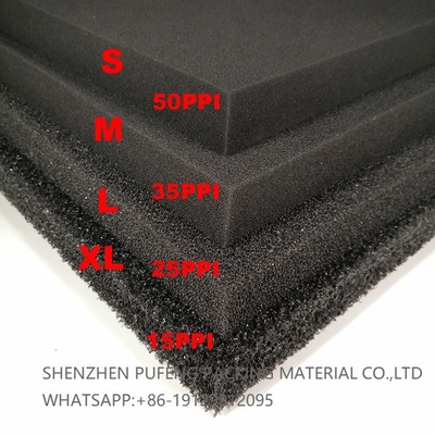 Vật liệu lọc bọt polyurethane lưới lọc nước Bộ lọc bọt biển hồ cá 10-60PPI